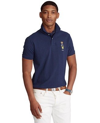 Men's Custom Slim Fit Polo Bear Polo Shirt