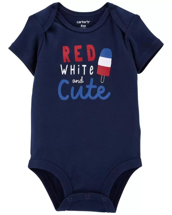 婴儿红白蓝包臀衫