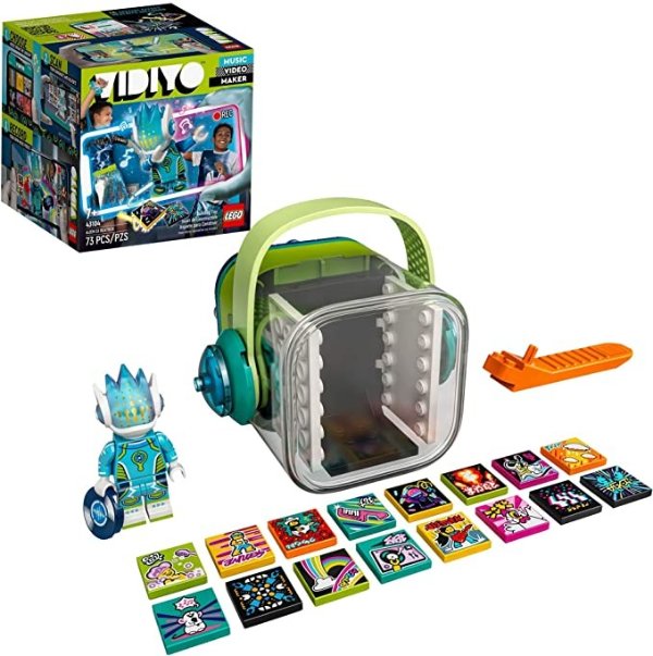 VIDIYO Alien DJ Beatbox 43104 Building Kit with Minifigure; Creative Kids Will Love Producing Music Videos Full of Songs, Dance Moves and Special Effects, New 2021 (73 Pieces)