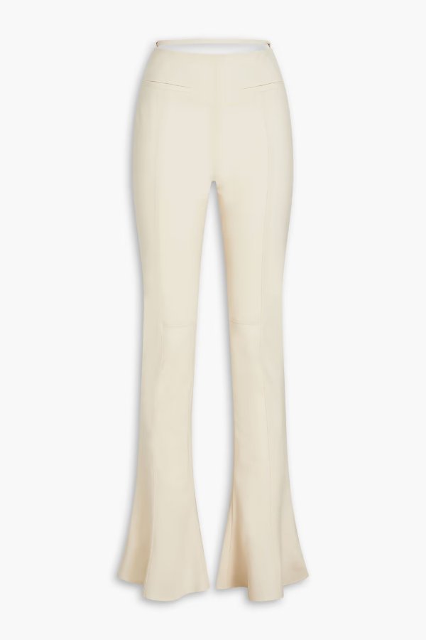 Tangelo stretch-wool flared pants