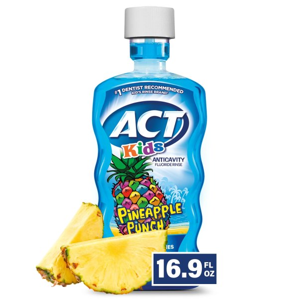 Kids Anticavity Fluoride Rinse, Pineapple Punch, 16.9 fl. oz.
