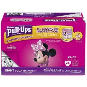 Pull-Ups Learning Designs Training Pants for Girls, 2T-3T (18-34 lbs.), 74 Count, Toddler Potty Training Underwear, Packaging May Vary