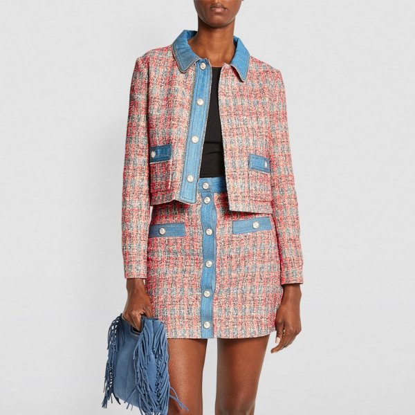 Sale | Maje Cropped Tweed Jacket | Harrods US