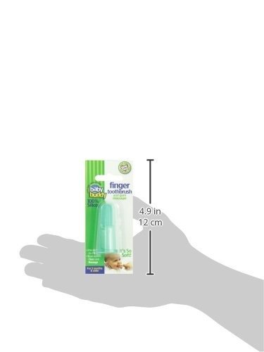 Finger Toothbrush Stage 2 for Babies/Toddlers, Kids Love Them, Green