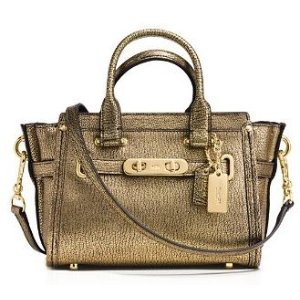 COACH Swagger 27 in Metallic Pebble Leather @ Bloomingdales