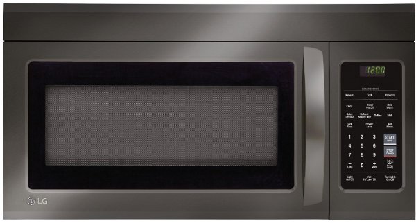 LG LMV1831BD 1.8 cu. ft. Over-the-Range Microwave Oven with Sensor Cooking, EasyClean, Auto Defrost, Sensor Reheat 1.8 cu. ft. Capacity, Bi-Level Cooking Rack, 2 Power Levels, 7 Sensor Cook Options, 1,000 Cooking Watts and 300 CFM Vent: Black Stainless Steel