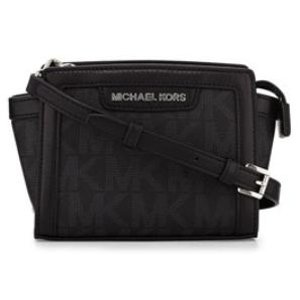 MICHAEL Michael Kors	Selma Mini Messenger Bag, Black