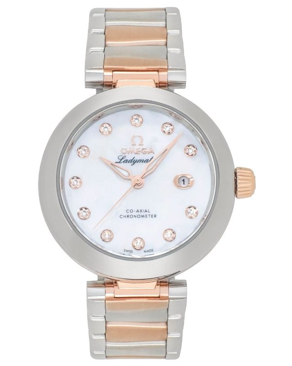 De Ville Ladymatic Two Tone Diamond Automatic Ladies Watch 425.20.34.20.55.004