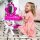 Kids Princess Vanity Toy Set and Keyboard Combo w/ Stool, Accessories