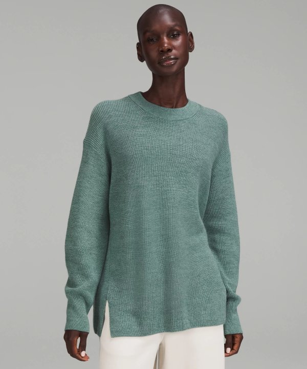 Merino Wool-Blend Ribbed Crewneck Sweater | Women's Hoodies & Sweatshirts | lululemon