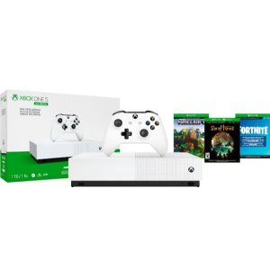 Xbox One S 1TB 无光驱版主机 + 3个数字版游戏
