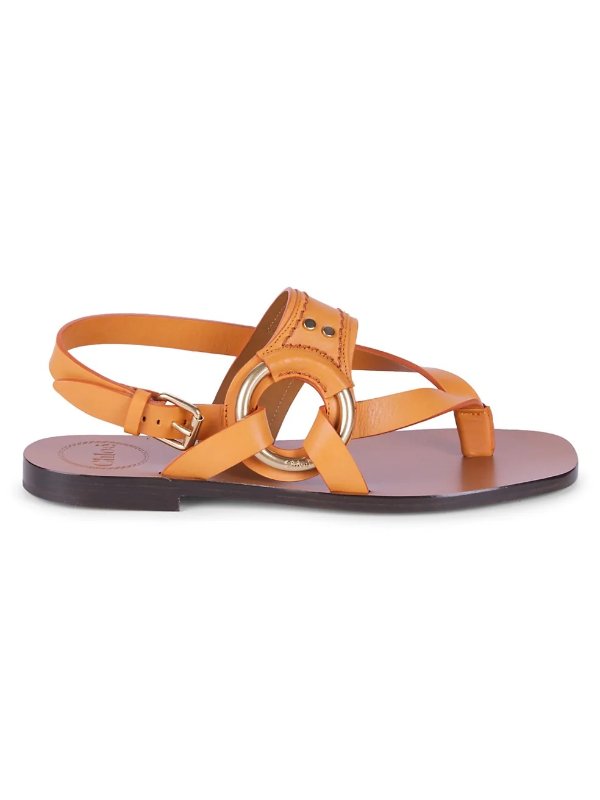 Demi Leather Thong Sandals