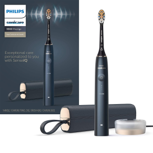 Philips Sonicare 9900 Prestige Rechargeable Electric Toothbrush with SenseIQ, Champagne HX9990/11