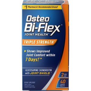 Osteo Bi-Flex7.5折+买1送1 平均$5.15/瓶3倍强效维骨力 含维生素C 40粒