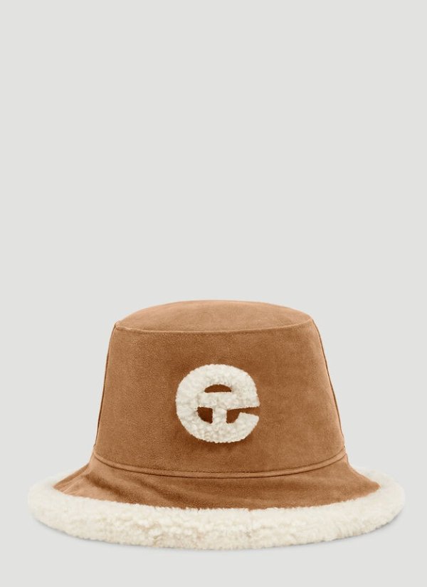 Logo Bucket Hat in Brown