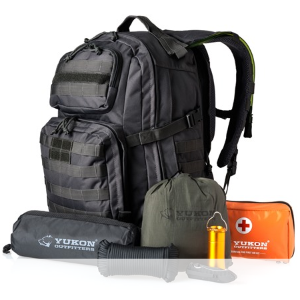 Yukon Outfitters 58-Piece Survival Backpack Kit 