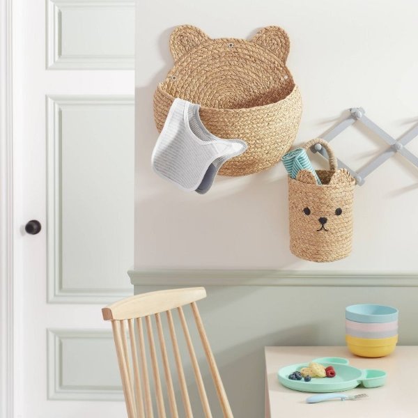 Small Hanging Bear Basket with One Handle - Cloud Island&#8482;