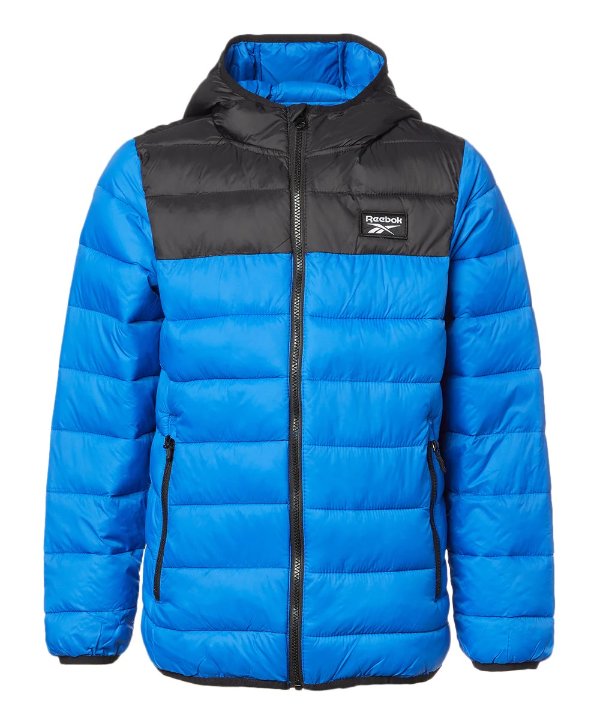 | Vector Blue & Black Classic Color Block Glacier Shield Packable Jacket - Boys