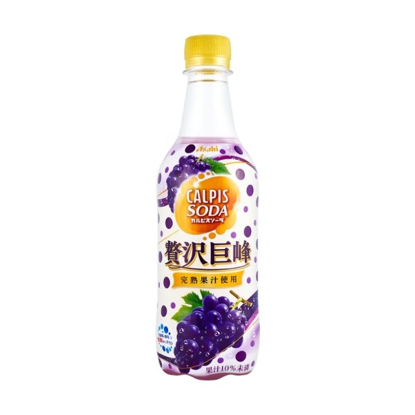 ASAHI 巨峰葡萄汽水 果汁10%添加 431g