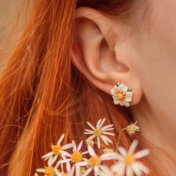 Strawberry Flower Earrings
