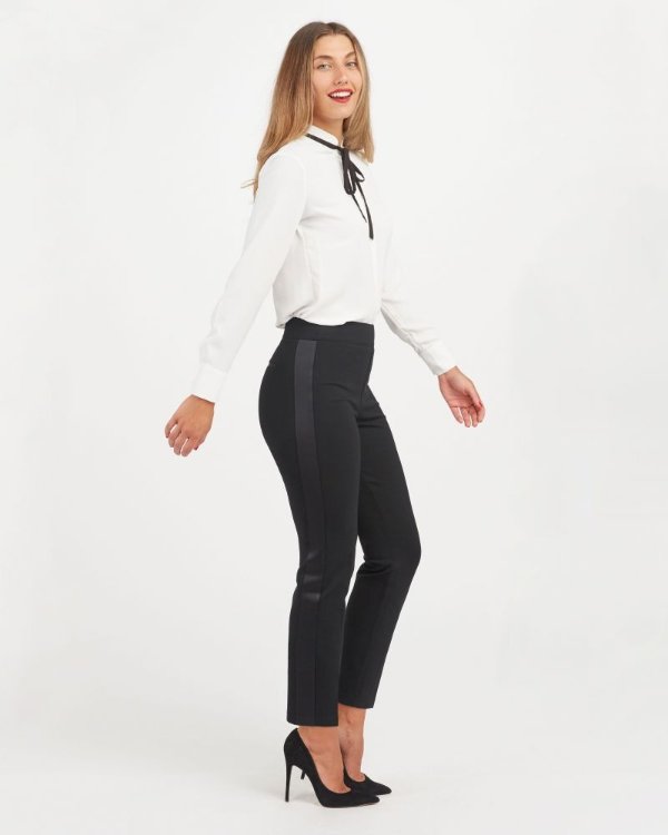 The Perfect Black Pant, Ankle Tuxedo Slim Straight
