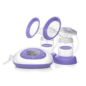 Signature Pro by Lansinoh Double Electric Breast Pump with LCD Screen @ Amazon