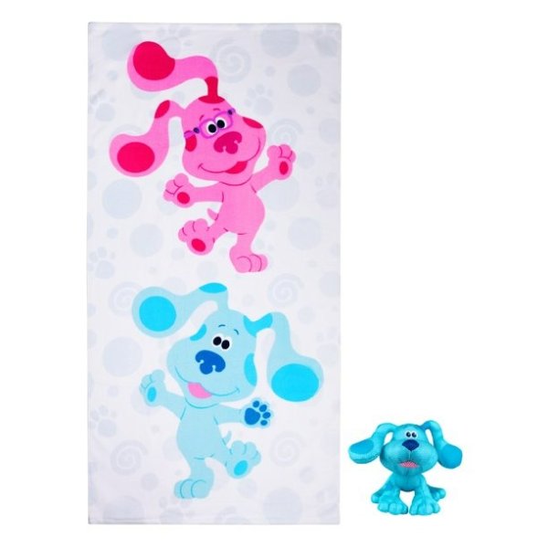 Blue's Clues & You Kids Towel and Character Scrubby, Blue, Nickelodeon