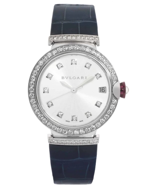 LVCEA 18K White Gold Diamond Automatic Ladies Watch LUW33C6GDLD-11