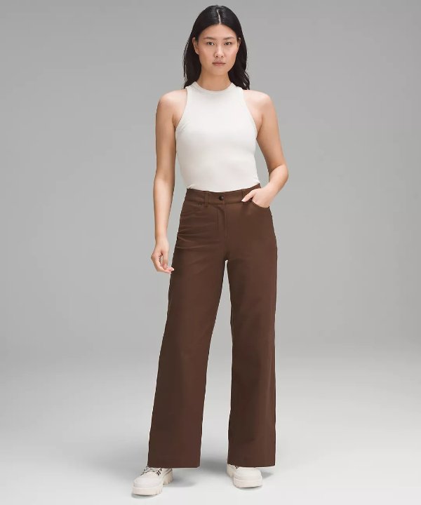 City Sleek 5 Pocket High-Rise Wide-Leg Pant Full Length *Light Utilitech | Women's Trousers | lululemon
