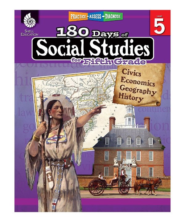 Grade 5 180 Days of Social Studies Workbook