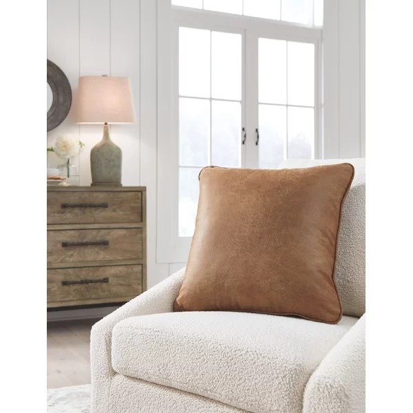 Desoto Square Faux Leather Pillow Cover and InsertDesoto Square Faux Leather Pillow Cover and InsertRatings & ReviewsCustomer PhotosQuestions & AnswersShipping & ReturnsMore to Explore