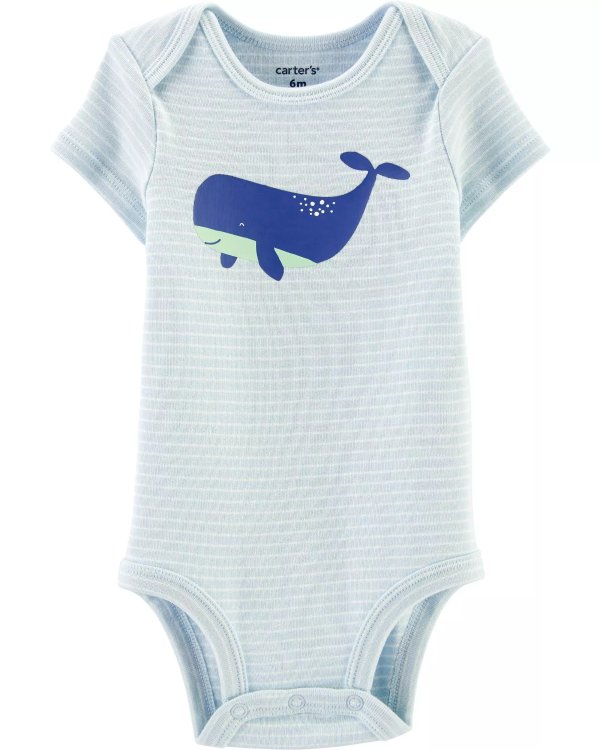 Striped Whale Collectible BodysuitStriped Whale Collectible Bodysuit