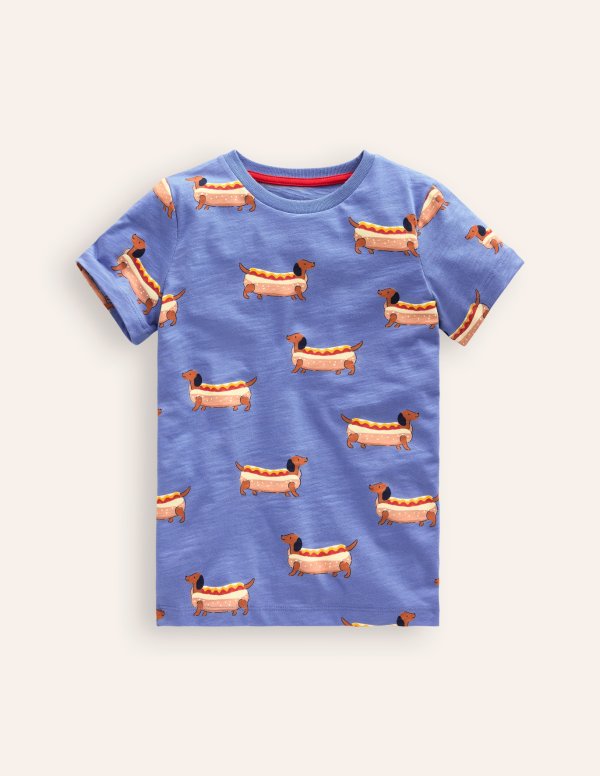 All-over Printed T-ShirtSurf Blue Hot Dog