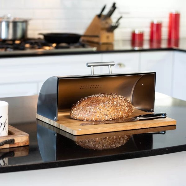 Recently ViewedRecent SearchesStainless Steel Bread Box with Bamboo Cutting BoardStainless Steel Bread Box with Bamboo Cutting Board