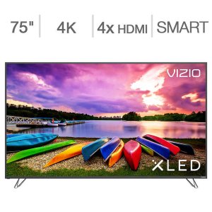 Vizio 75" 4K UHD XLED Plus 智能家庭影院电视