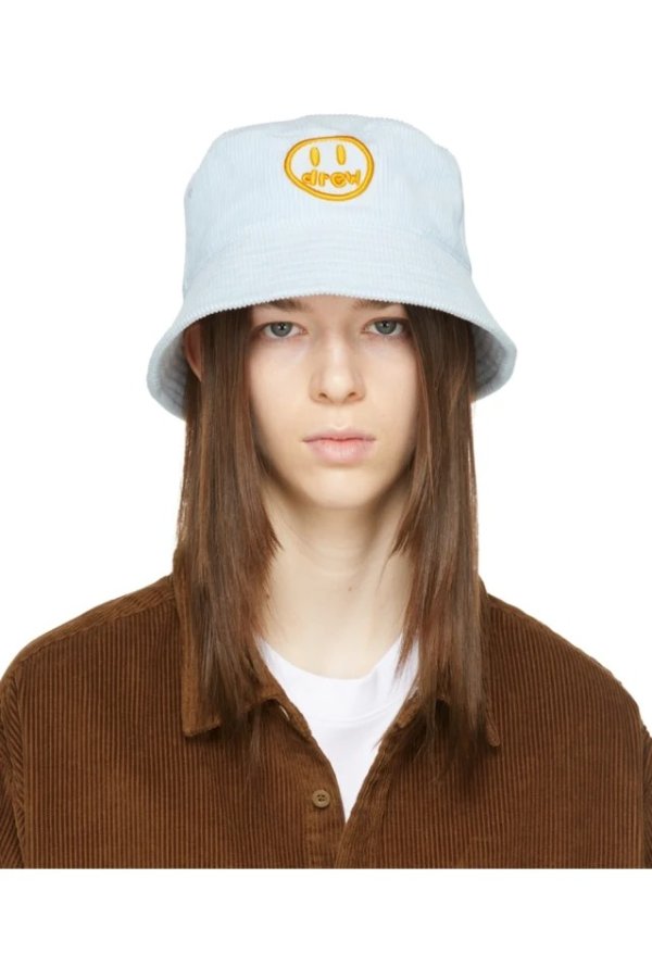 SSENSE Exclusive Blue Painted Mascot Bucket Hat
