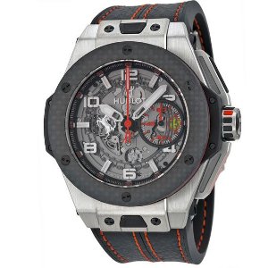 Hublot Big Bang Ferrari Chronograph Skeleton Dial Men's Watch 401.NQ.0123.VR 