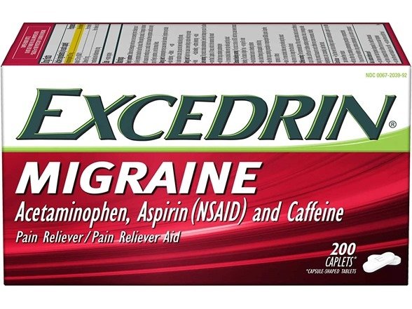 Pack)Migraine Relief Caplets to Alleviate Migraine Symptoms - 200 Count