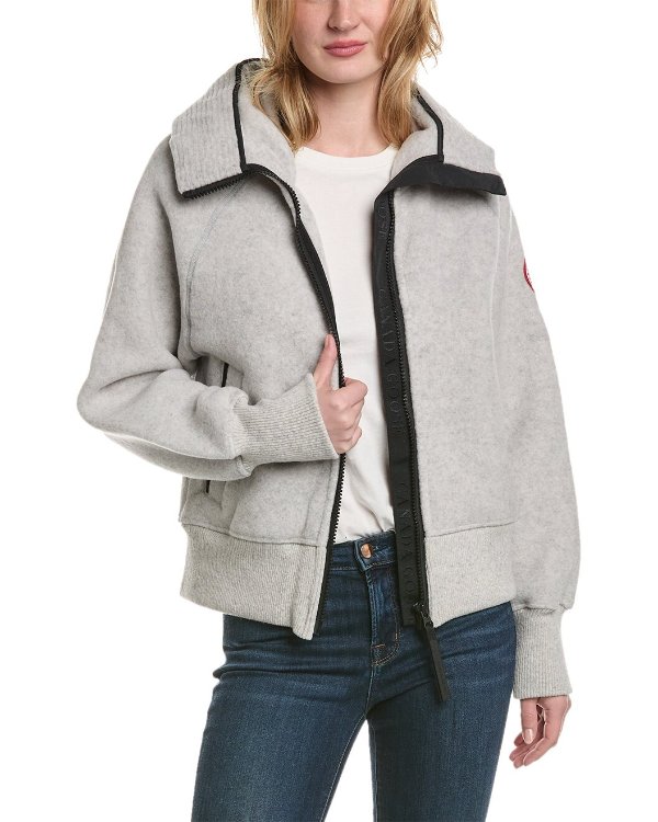 Chilliwack Fleece Wool-Blend Bomber Jacket