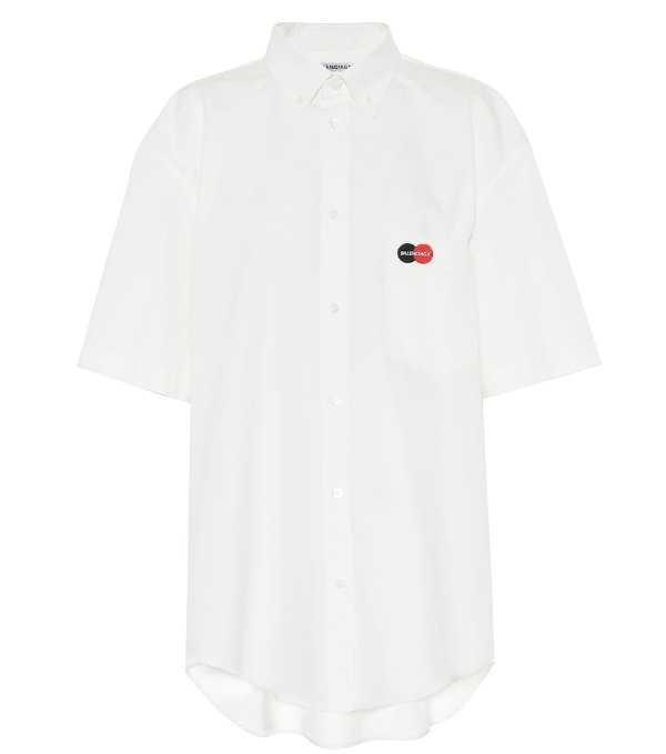 Uniform cotton-poplin shirt