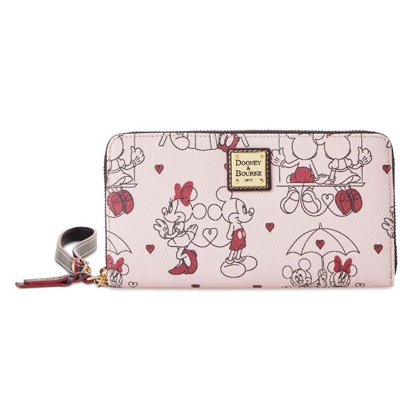 Mickey and Minnie Mouse Valentine Dooney & Bourke Wristlet Wallet | shopDisney