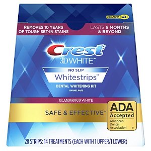 Crest 3D White Glamorous White Whitestrips Dental Teeth Whitening Strips Kit