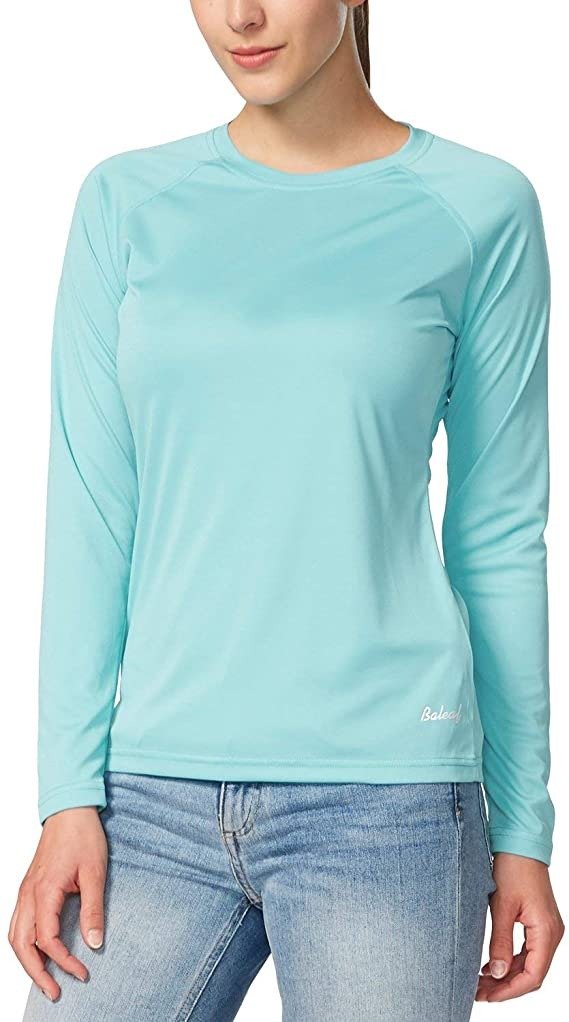 Women's Long Sleeve Shirts UPF 50+ Sun Protection SPF Quick Dry Lightweight T-Shirt Outdoor Hiking Runing Fishing