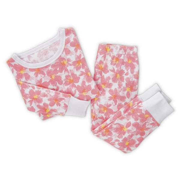 flowers cotton pajamas, 4T
