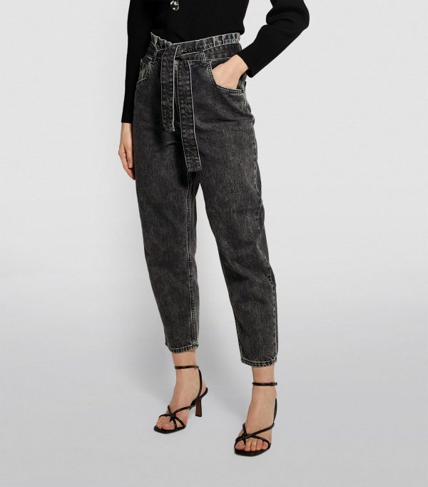 Slouchy Paperbag-Waist Jeans | Harrods US