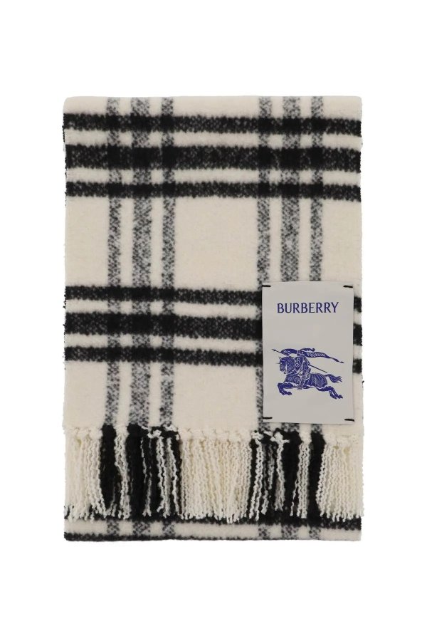 Check wool scarf Burberry
