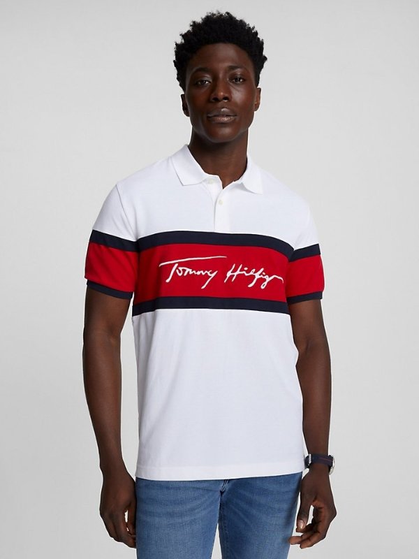 Slim Fit Colorblock Signature Polo | Tommy Hilfiger