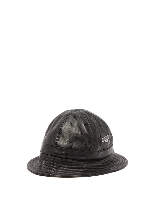 Moon-print leather bucket hat | Marine Serre | MATCHESFASHION US