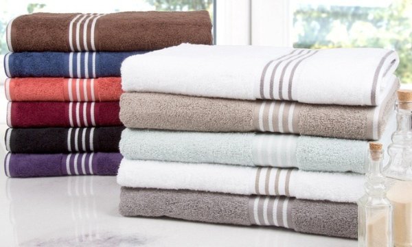Lavish Home Rio 100% Egyptian Cotton Towel Set (8-Piece)