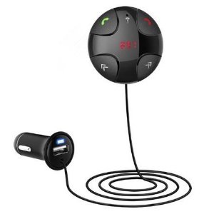 TUPELO Bluetooth FM Transmitter Receiver Radio Adapter Car Kit with TF Card and USB Car Charger
